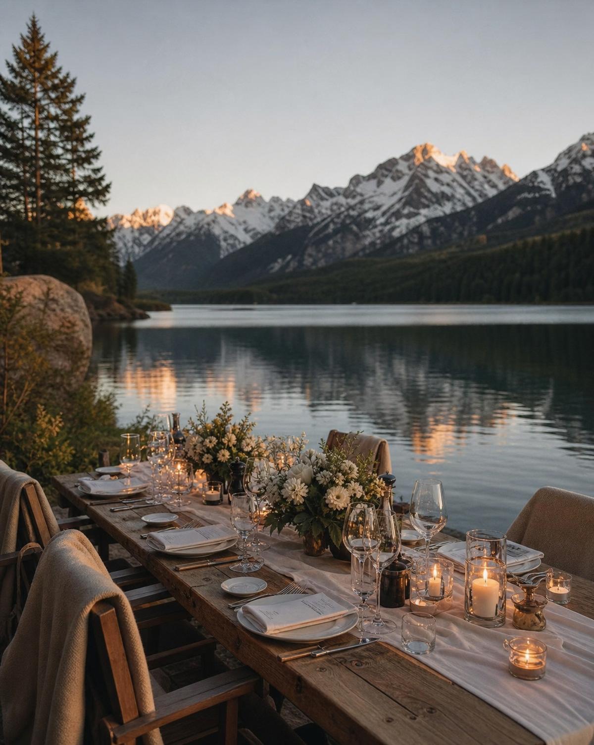 A private table by the water