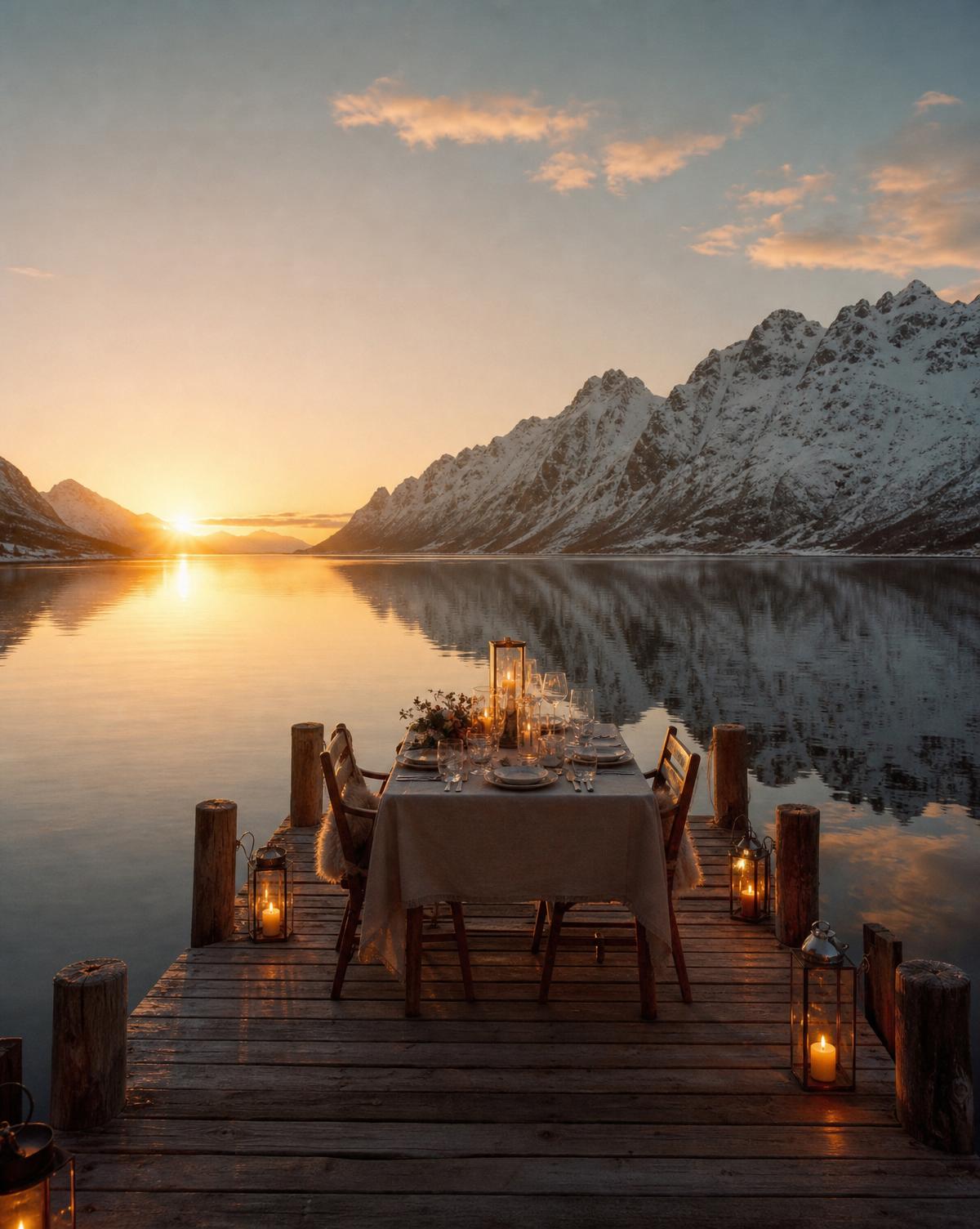 A private table by the water